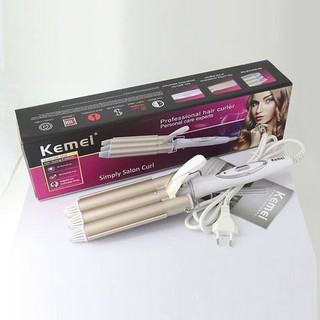 Máy uốn xoăn sóng nước 3 trục kemei