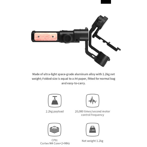 Gimbal chống rung Feiyu-Tech AK2000S (Standard Kit) cho máy ảnh DSLR, MIRRORLESS Phiên bản 2020