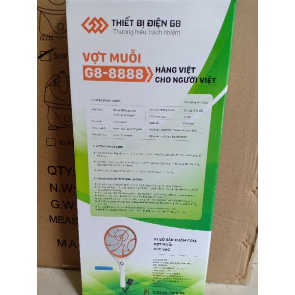 Vợt bắt muỗi G8 Cua Đỏ Shop