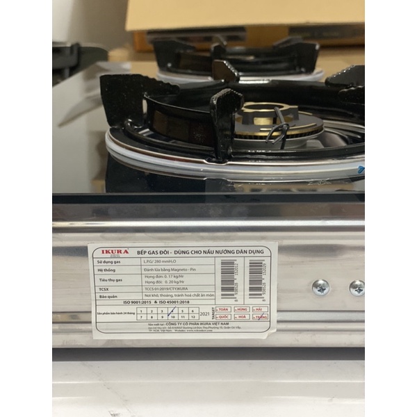 Bếp ga đôi IKURA-8100IC-Bếp gas dương kính - Tiết Kiệm Ga -Ngọn Lửa Xanh