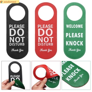 SHIKICK UĐừng làm phiền Treo Bảng hiệu Cửa bằng da Làm sạch Cửa hai mặt Từ khóa Cửa hàng Móc áo Cho Club Cafe Bảng thông báo khách sạn