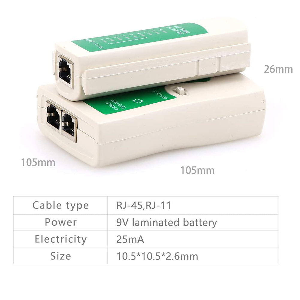 Thiết Bị Kiểm Tra Cáp Mạng Đa Năng Rj45 / Rj11