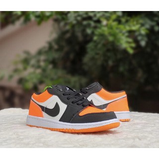 [Full box+bill] Giày jordan cam trắng cổ thấp full size nam nữ