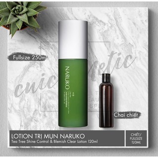 ( Cũi Cosmetic ) Sữa dưỡng ẩm kiềm dầu và kiểm soát mụn Naruko trà tràm Tea Tree Shine Control and Blemish Clear Lotion