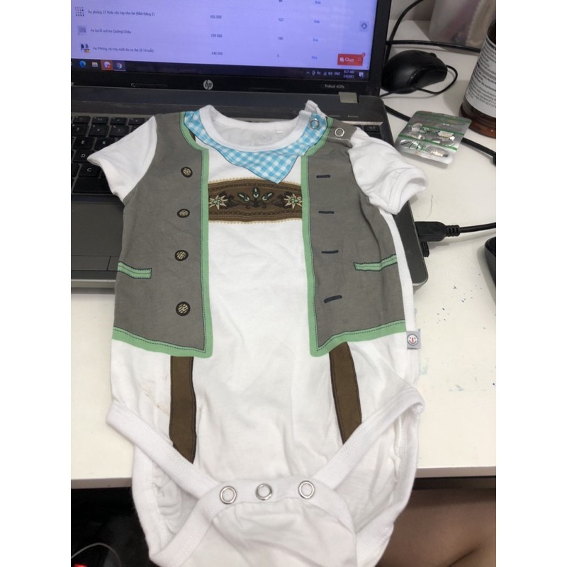(Lỗi không cúc vai) Body chip kiểu cho bé