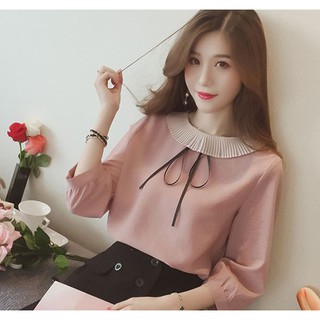 Áo Kiểu Selina Dập Ly Cổ