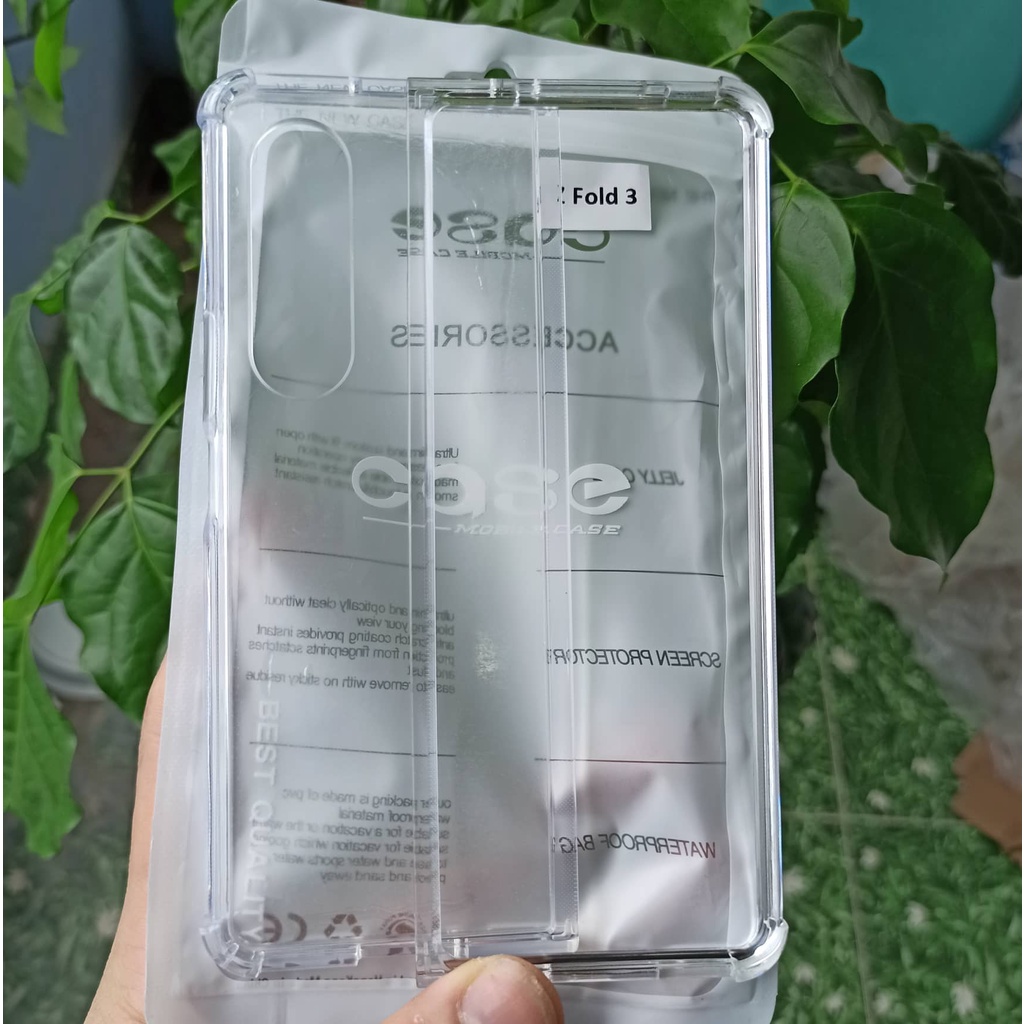 Ốp lưng Samsung Galaxy Z Fold 3, z fold 3 5g- Ốp lưng chống sốc trong suốt cho Samsung Galaxy Z Fold