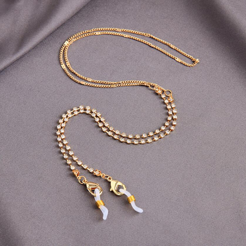 Dây đeo mắt kính đính ngọc trai giả thời trang dành cho nữ