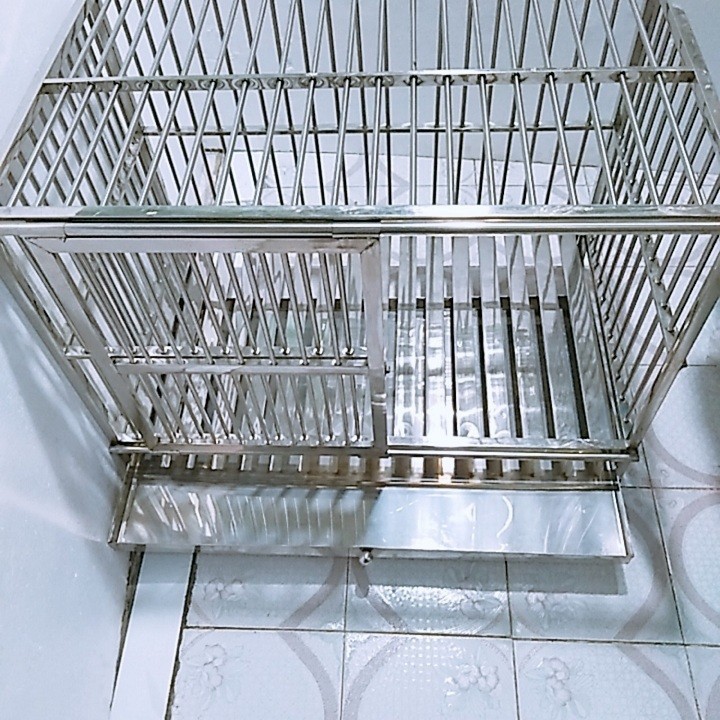 Chuồng Chó Inox Cao Cấp 100x60x75cm - CC0610I