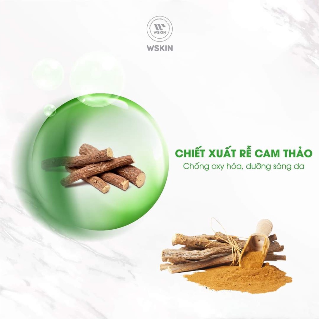 Mặt nạ ngừa mụn, ngừa viêm, sáng da trà xanh Green Tea Premium Ampoule Mask Wskin Hàn Quốc