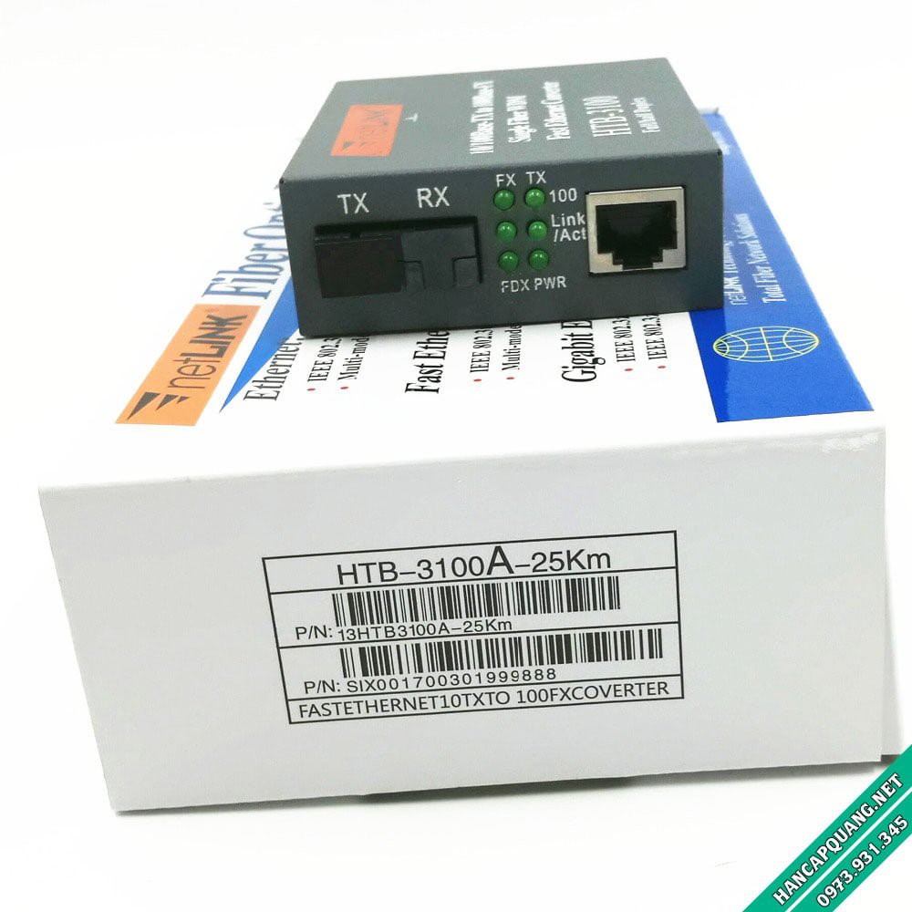 Bộ chuyển đổi quang điện Netlink HTB-3100 A-B