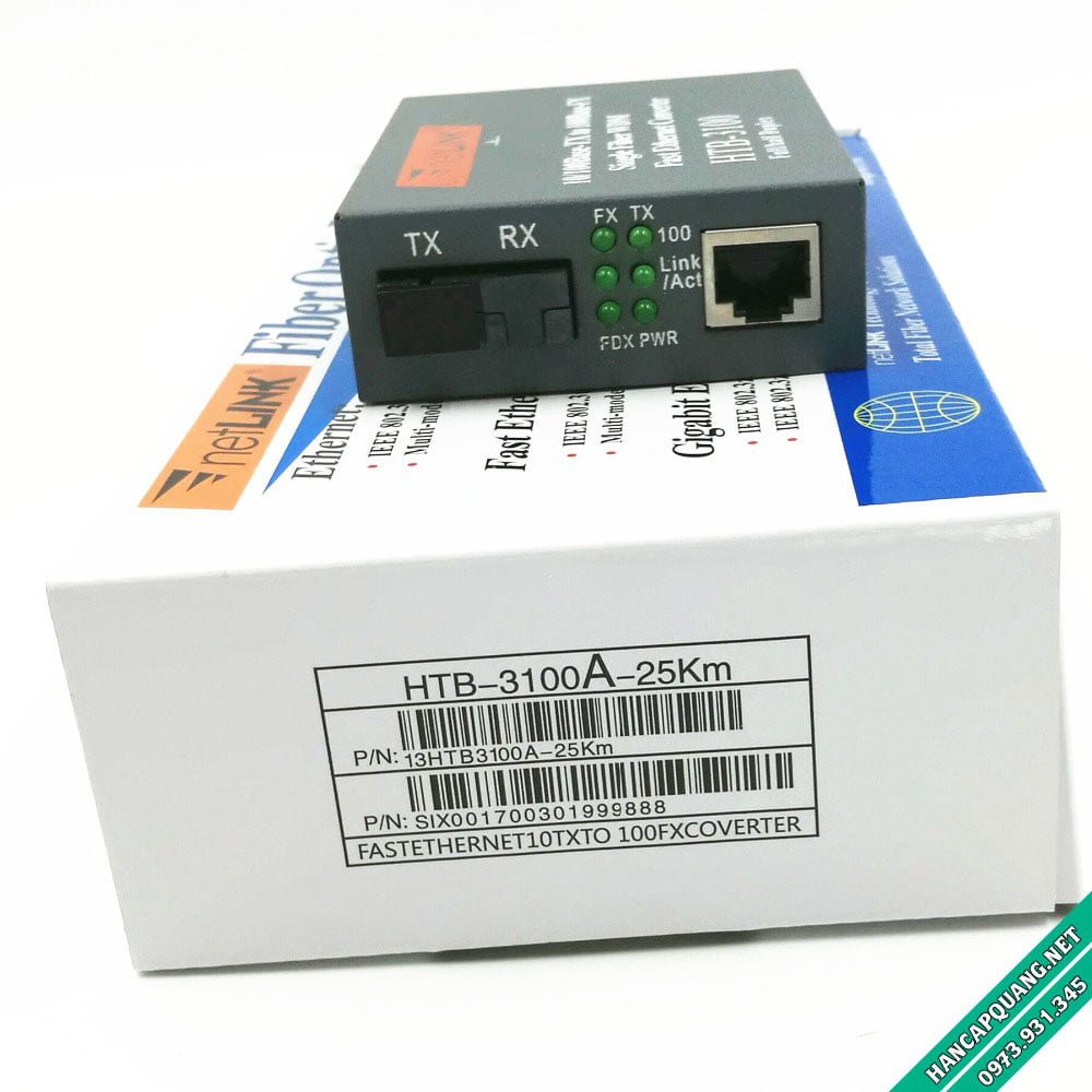 combo 150m cáp quang bấm sẵn 2 đầu + cặp converter 3100ab | BigBuy360 - bigbuy360.vn