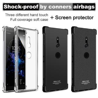 Ốp điện thoại TPU mềm bề mặt silicon nhám chống sốc cho Sony Xperia XZ2