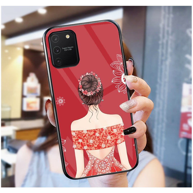 Ốp Lưng SAMSUNG S10 LITE mặt kính cường lực cao cấp