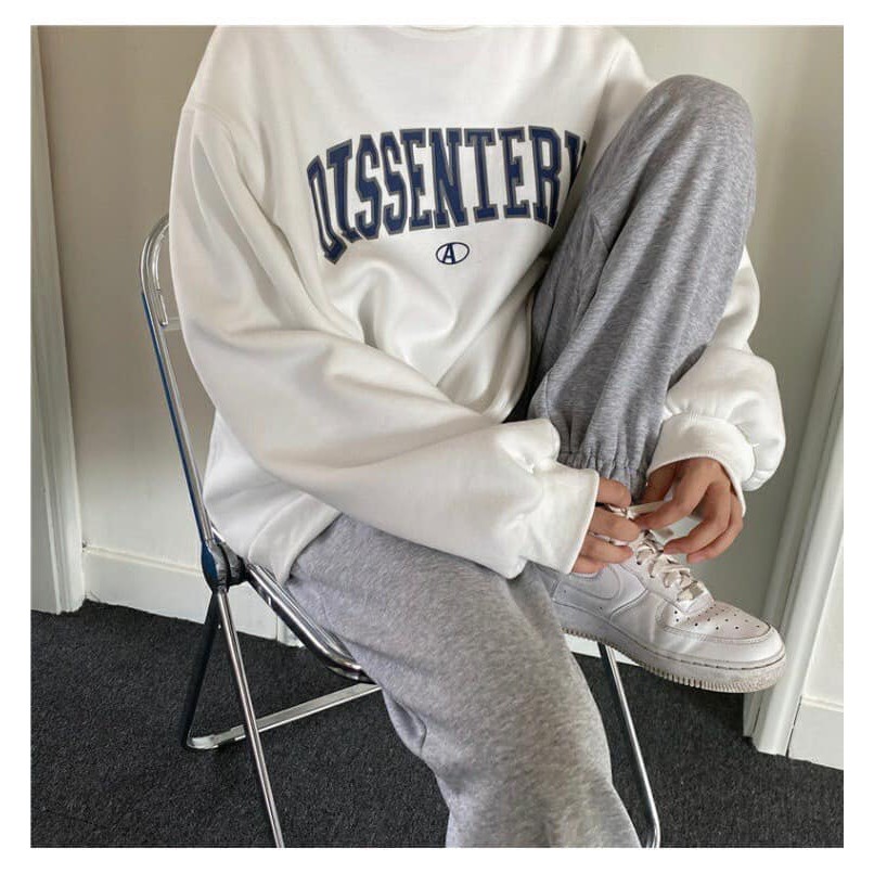 Ao sweater form rộng Nhà LIUNA màu trắng