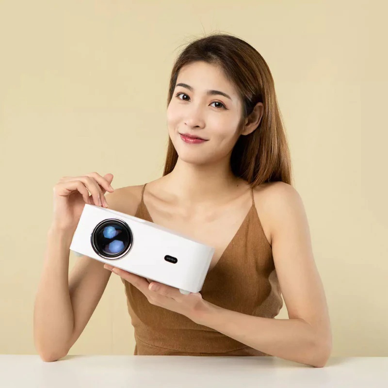 Máy chiếu Wanbo X1 Pro-Android 9.0 hỗ trợ điện thoại di động và máy chiếu 4k xem phim đồng thời (kết nối WiFi)