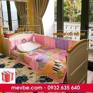 Nôi cũi, giường cũi 3 trong 1 Henley trắng - Mẹ Vì Bé