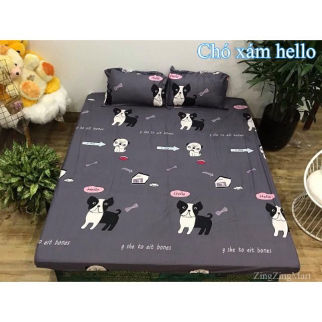 Ga Giường và 2 vỏ gối cotton poly cao cấp hàng loại 1 (được chọn mẫu) | BigBuy360 - bigbuy360.vn