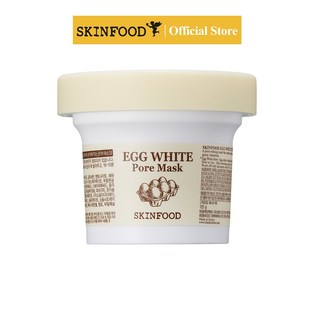 Egg White Pore Cleansing & Tightening Mask Wash Off 125g / Removes Blackheads / Skin Smooth and Soft Exfoliate
