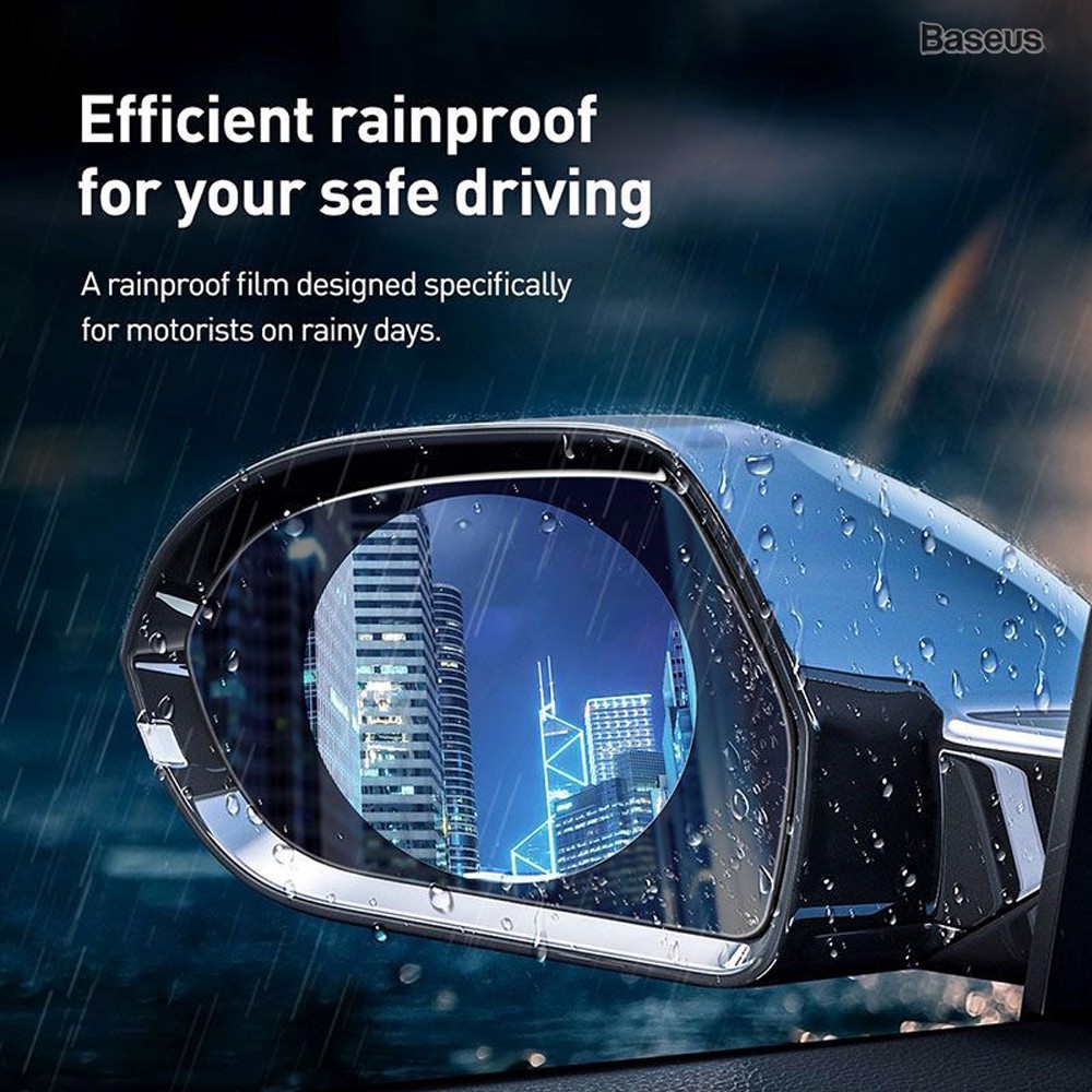 Film dán Nano chống bám nước mưa Baseus Rainproof Film 0.15mm dùng cho kính hậu xe ô tô