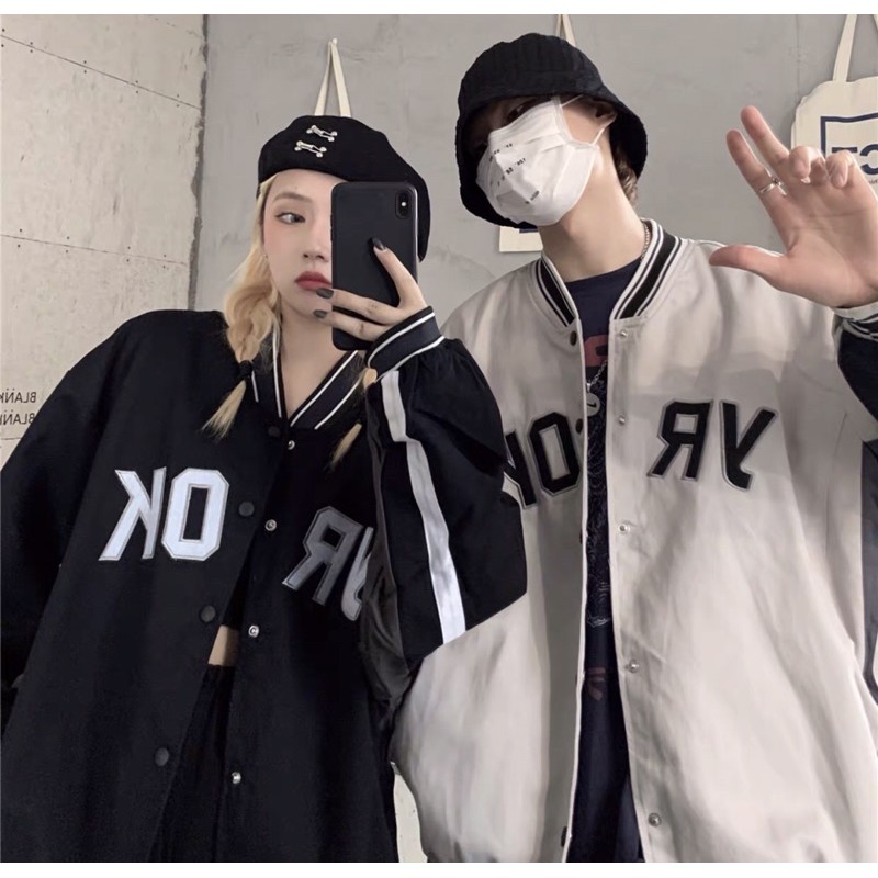 [Có clip áo] Áo bomber- áo bóng chày phối chữ YROK chất kaki shop Jum.closet | BigBuy360 - bigbuy360.vn