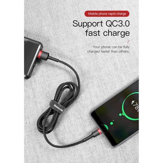 Cáp dù Baseus USB Type-C hỗ trợ sạc nhanh Quick Charge 3.0 Cafule
