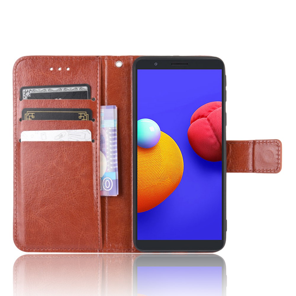 Bao Da Điện Thoại Dạng Ví Trơn Bóng Cho Dòng Samsung Galaxy A01 Core A01core | BigBuy360 - bigbuy360.vn