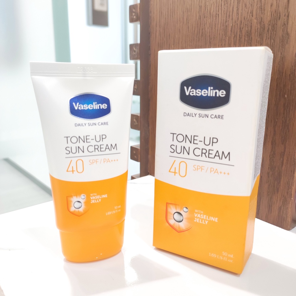 Kem chống nắng Vaseline Tone-up 40SPF /PA +++  trắng da, nâng tông, chiết xuất jelly bảo vệ làn da khỏi nắng nóng