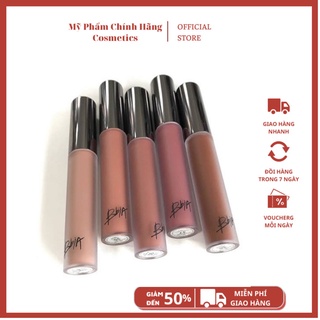 Son kem lì BBIA Velvet Lip Tint version 3 màu 03,04,15