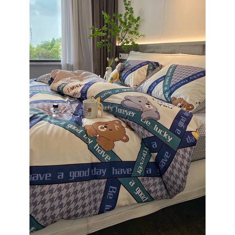 Chăn ga gối cotton living - 100% cotton hot hit loại 1