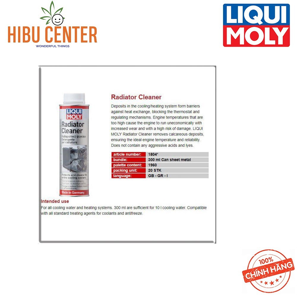 Vệ Sinh Két Nước LIQUI MOLY Radiator Cleaner 300ml 1804
