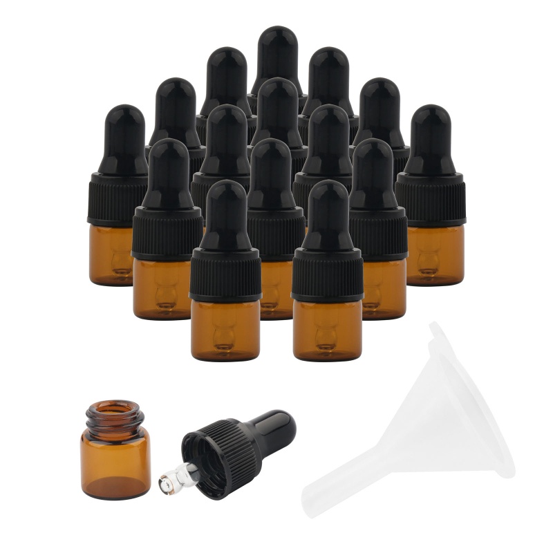 Set 15 Chai Thủy Tinh Rỗng Nhỏ Giọt Đựng Tinh Dầu