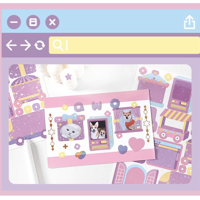 Sticker khung ảnh Frame Trang Trí Idol Hàn siêu xinh