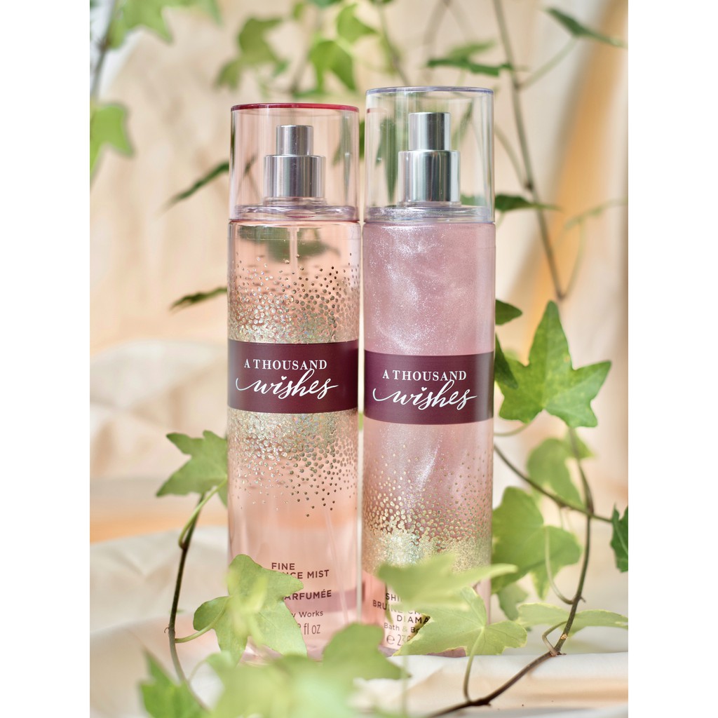 BODY MIST Xịt thơm toàn thân A THOUSAND WISHES bath body works