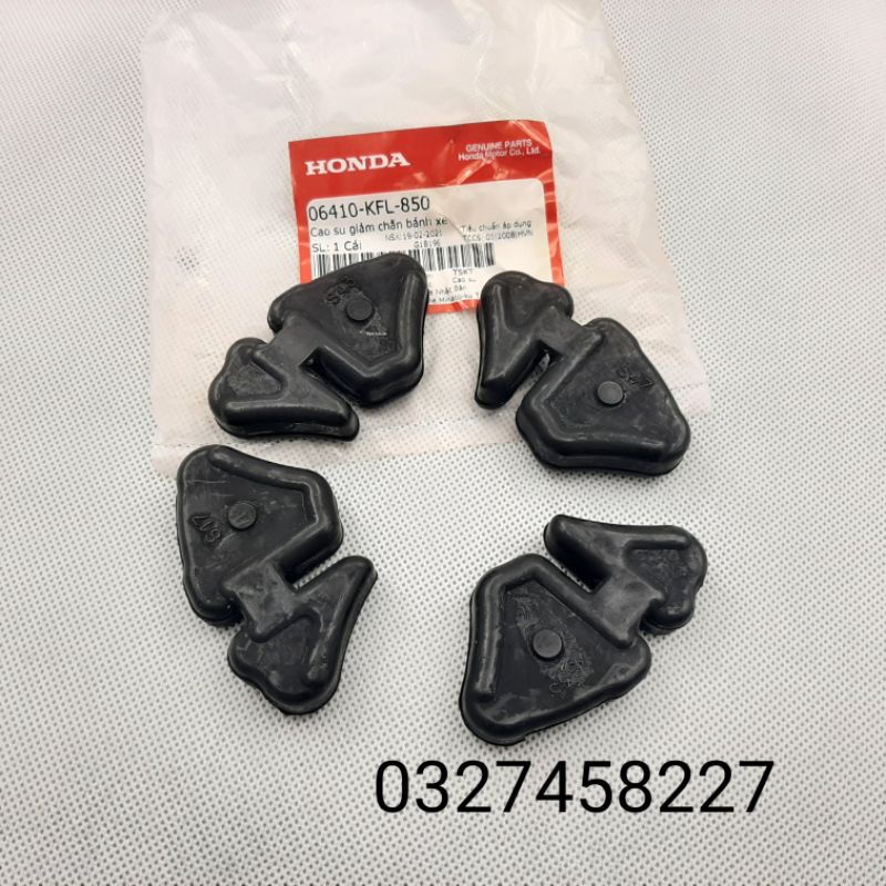 Bộ 4 cao su đùm, nhông tải xe WAVE A, RS ,S100, RSX zin