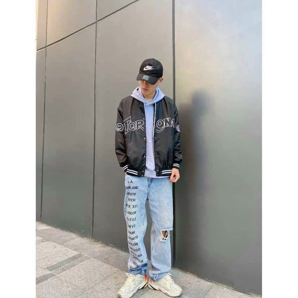 Áo Khoác Dù Bomber Nam/Nữ In Chữ TORONA - TP517 [NewUnisex]