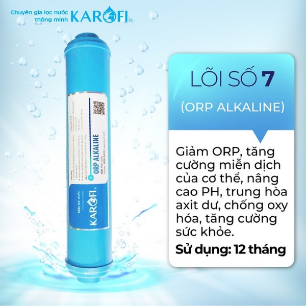 Lõi lọc Karofi số 7 - Lõi ORP Alkaline - Hàng Chính Hãng