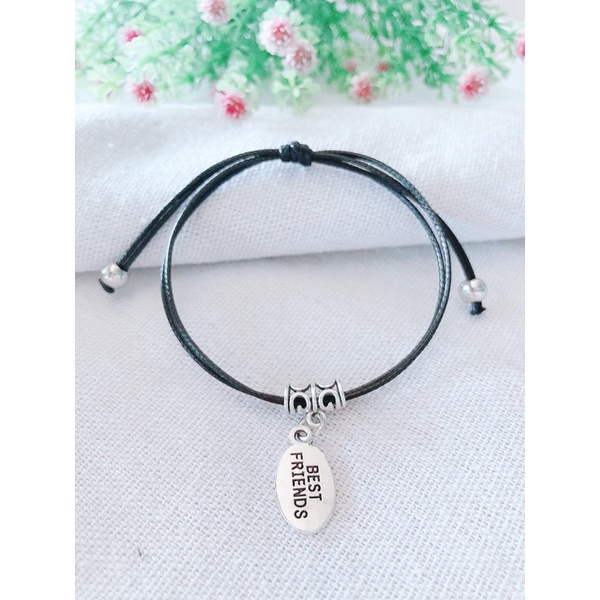 Vòng tay tình bạn bestfriend dây gút free size đeo cặp đeo nhóm đều được