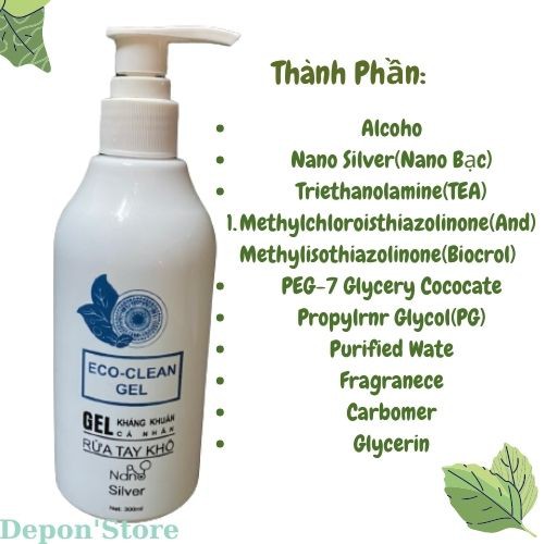 Gel Rữa Tay Khô ECO-CLEAN-GEL Diệt Khuẩn 99% | BigBuy360 - bigbuy360.vn