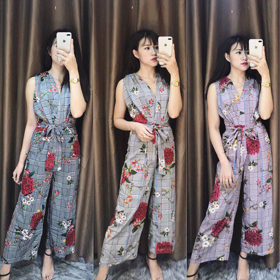 Jump hoa hồng đỏ phối sọc kèm belt 3 màu