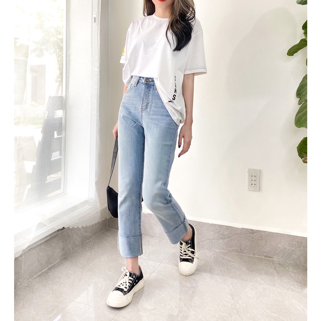 Quần ống đứng gấp lai 20decemberjeans mã 1072 | BigBuy360 - bigbuy360.vn