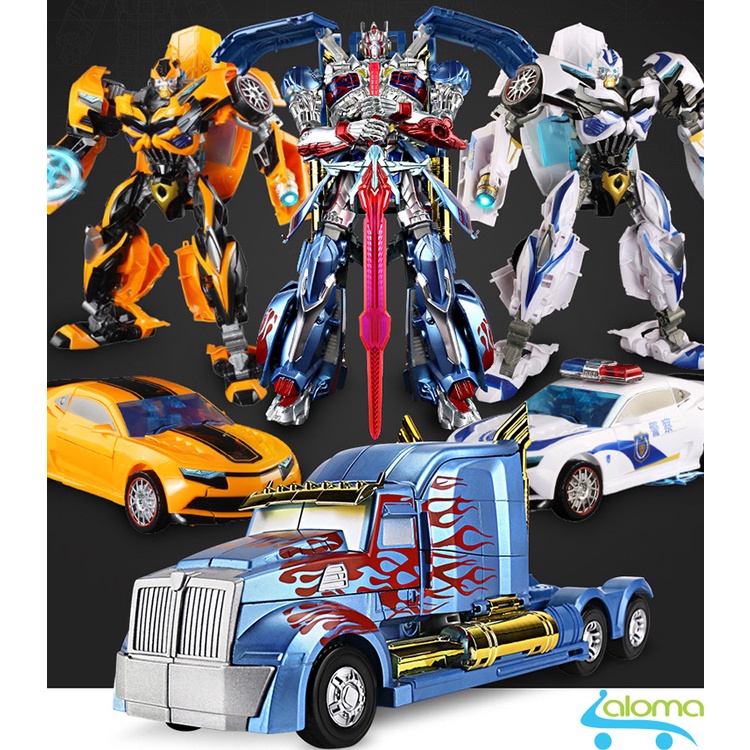 Robot biến hình ôtô Transformer cao 45cm mẫu Optimus Prime 6699-14D