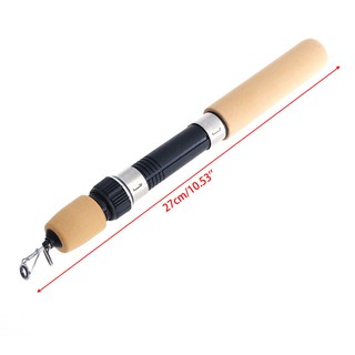 60CM Portable Pocket Winter Ice Fishing Fish Rod Mini Tackle Spinning Casting