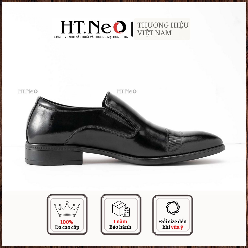 Giày tây nam công sở - Giày da nam HT.NEO Da bò chuẩn, đế cao su cực êm MẪU THIẾT KẾ ĐỘC ĐÁO SIÊU HOT 2022 GT156