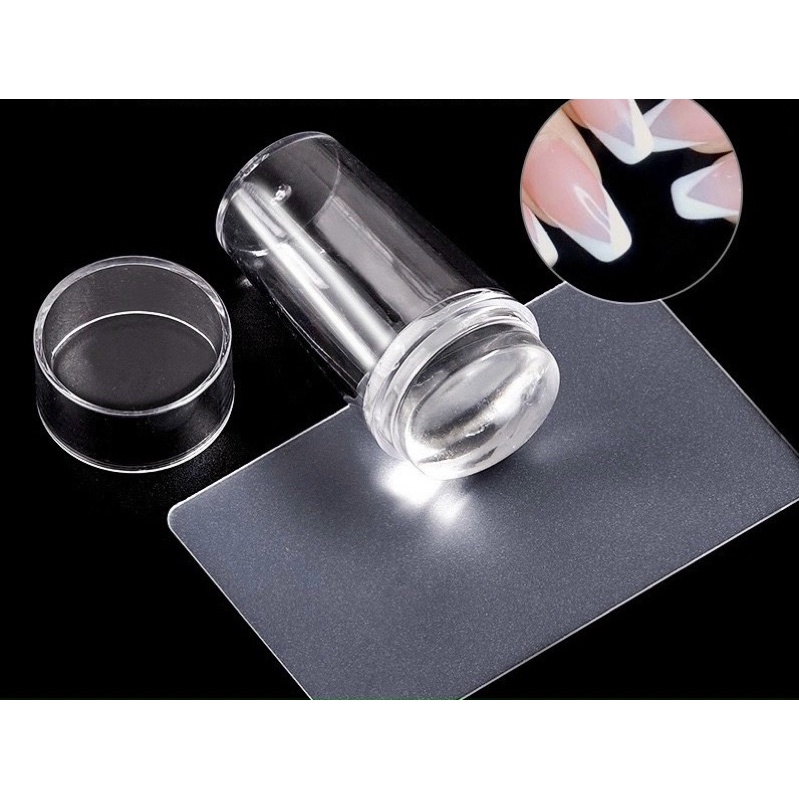Con dấu silicon in móng tay trong suốt