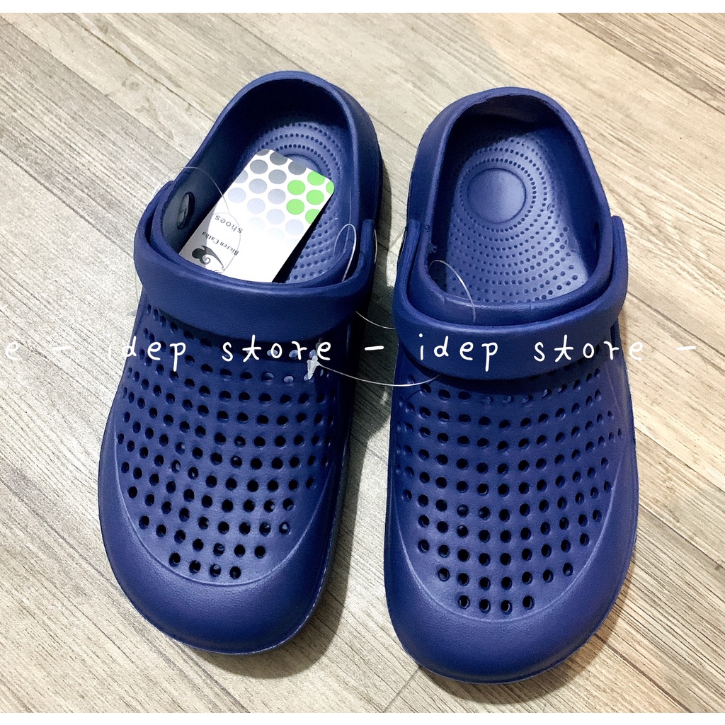 Dép crocs unisex siêu nhẹ SL017 - Dép sục lỗ bít mũi nam nữ đi mưa siêu bền | BigBuy360 - bigbuy360.vn