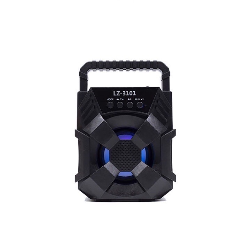 Loa Bluetooth mini xách tay lz3101 - lz3103 nhỏ gọn âm thanh siêu hay đèn led nhấp nháy Hỗ trợ cắm thẻ nhớ, USB