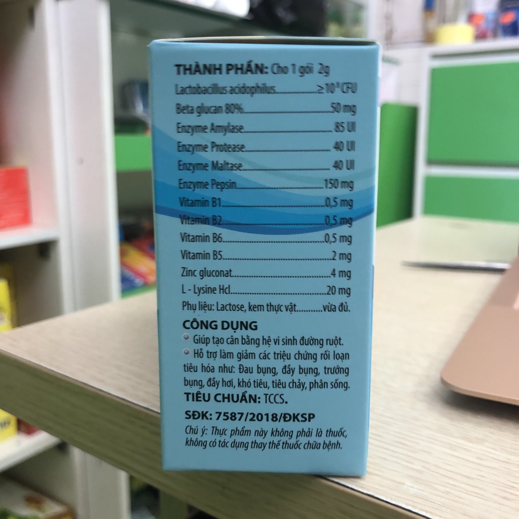 Men vi sinh Gestibio - Tiêu hóa tốt, Giúp ăn Ngon