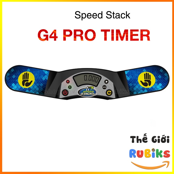 SpeedStacks Pro Timer GEN 4 (G4) - Đồng hồ đếm thời gian Chơi Rubik Siêu Xịn Cho GAN 12 Maglev, Leap, 11 M Pro Duo