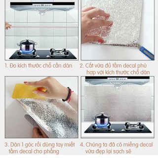 Cuộn Giấy Bạc Dán Bếp Cách Nhiệt Chống Thấm